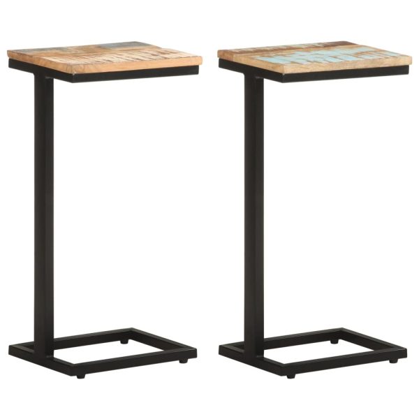 Sikeston Side Tables 2 pcs 31.5×24.5×64.5 cm – Solid Reclaimed Wood