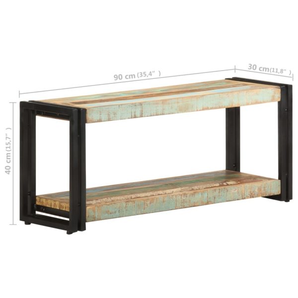 Corridor TV Cabinet 90x30x40 cm Solid Reclaimed Wood