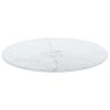 Table Top Tempered Glass Round – 30 cm, White
