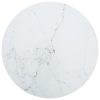 Table Top Tempered Glass Round – 50 cm, White