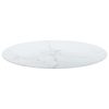 Table Top Tempered Glass Round – 60 cm, White