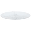 Table Top Tempered Glass Round – 80 cm, White
