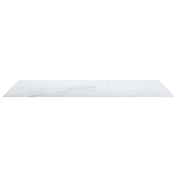 Table Top Tempered Glass Round – 120×65 cm, White