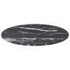 Table Top Tempered Glass Round – 40 cm, Black and White