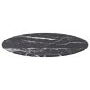 Table Top Tempered Glass Round – 60 cm, Black and White