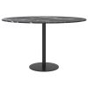 Table Top Tempered Glass Round – 70 cm, Black and White