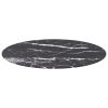 Table Top Tempered Glass Round – 70 cm, Black and White