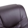 Massage Recliner Chair Faux Leather – Brown