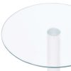 Coffee Table Transparent 40 cm Tempered Glass – Transparent