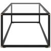 Coffee Table with Tempered Glass – 120x50x35 cm, Transparent