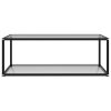 Coffee Table Transparent Tempered Glass – 100x50x35 cm, Transparent