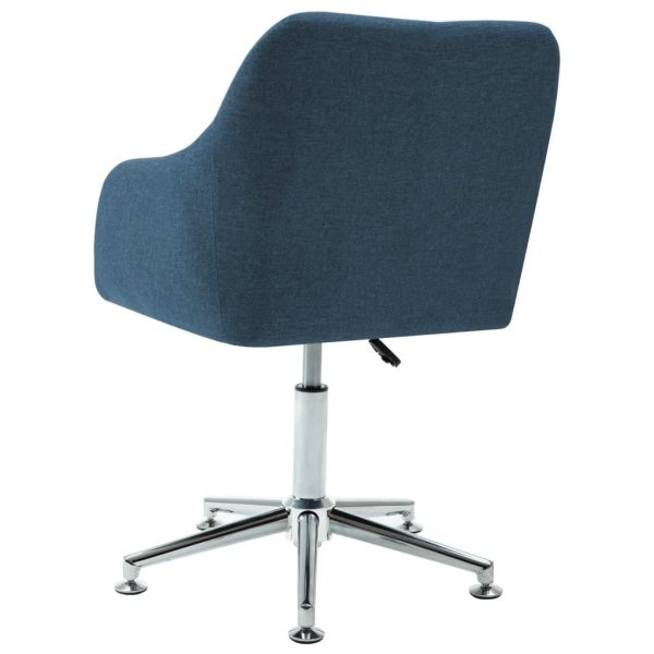 Swivel Dining Chair Fabric – Blue, 1