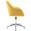 Swivel Dining Chair Fabric – Yellow, 1