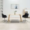 Swivel Dining Chair Fabric – Black, 2