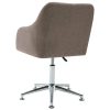 Swivel Dining Chair Fabric – Taupe, 2