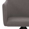 Swivel Dining Chairs 2 pcs Fabric – Taupe