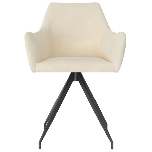 Dining Chairs Velvet – Cream, 2