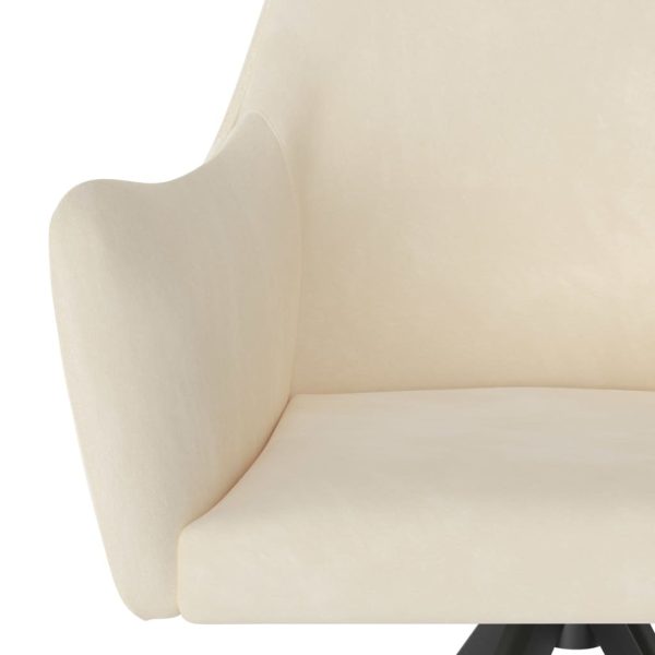 Dining Chairs Velvet – Cream, 2