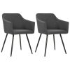 Dining Chairs Fabric – Dark Grey, 2