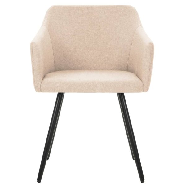 Dining Chairs Fabric – Cream, 2