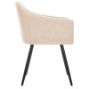 Dining Chairs Fabric – Cream, 2