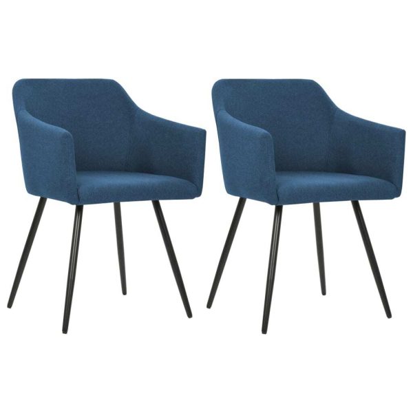 Dining Chairs Fabric – Blue, 2