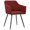 Dining Chairs Fabric – Wine Red, 2