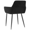 Dining Chairs Velvet – Black, 2