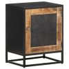 Carpentersville Bedside Cabinet 40x30x50 cm Rough Mango Wood