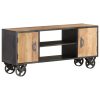 Clermont TV Cabinet 110x30x49 cm Solid Reclaimed Wood
