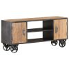 Clermont TV Cabinet 110x30x49 cm Solid Reclaimed Wood