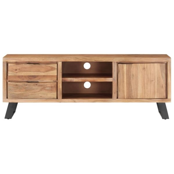 Prestwick TV Cabinet 120x30x42 cm Solid Acacia Wood with Live Edges