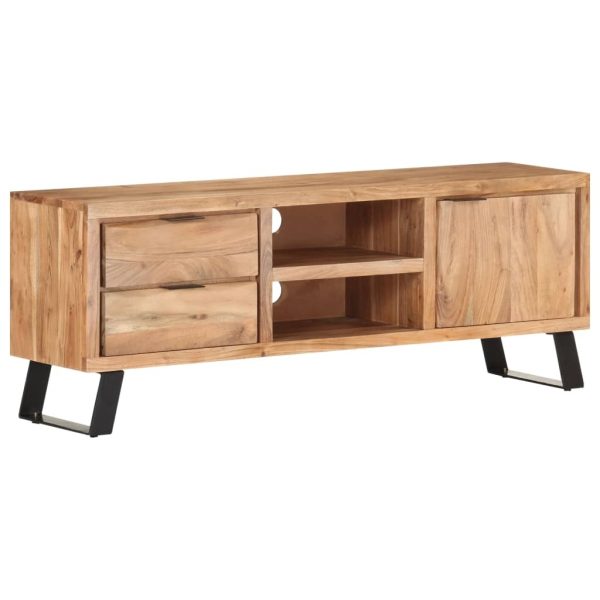 Prestwick TV Cabinet 120x30x42 cm Solid Acacia Wood with Live Edges