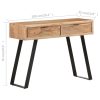 Console Table 100x35x76 cm Solid Acacia Wood with Live Edges