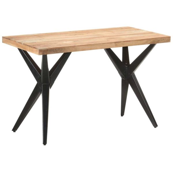 Dining Table – 120x60x76 cm, Solid Acacia Wood