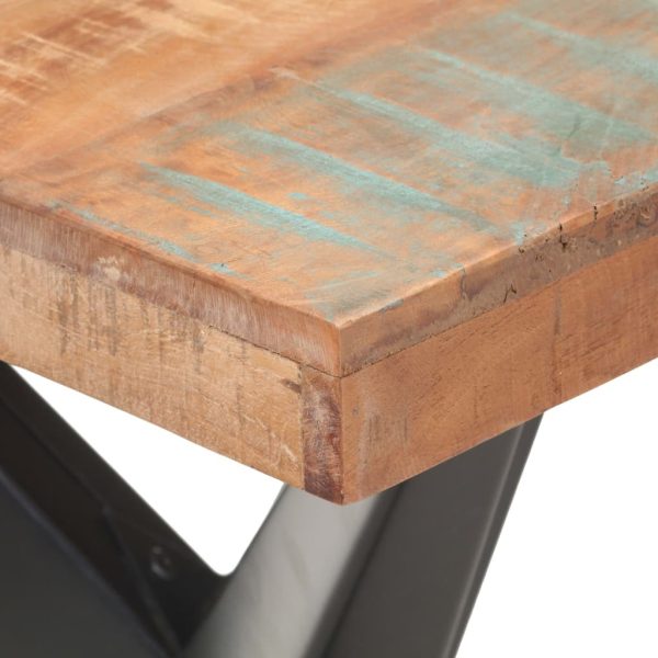 Dining Table – 120x60x76 cm, Solid Reclaimed Wood