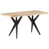 Dining Table – 140x70x76 cm, Rough Mango Wood