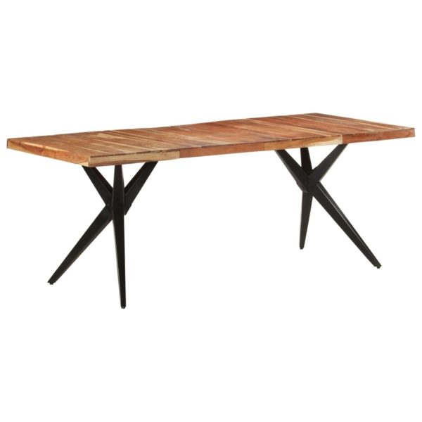 Dining Table – 200x90x76 cm, Solid Acacia Wood