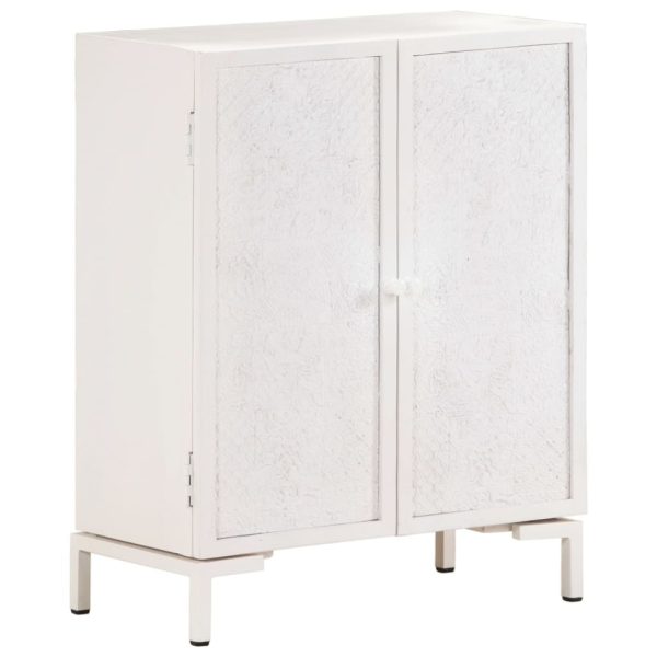 Sideboard 60x30x76 cm Solid Mango Wood – 60x30x76 cm, White