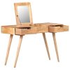 Dressing Table with Mirror 112x45x76 cm – Solid Acacia Wood