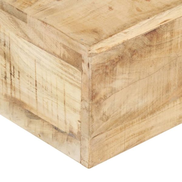 Coffee Table 80x80x28 cm – Solid Mango Wood