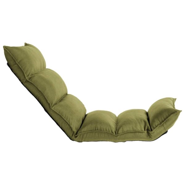 Folding Floor Chair Fabric – Green