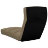 Folding Floor Chair Faux Leather – Cappuccino