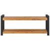 Bench 120 cm Solid Teak Wood – Black