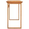 Desk Solid Teak Wood – 140x45x75 cm, Brown