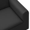 Children Sofa Faux Leather – Black