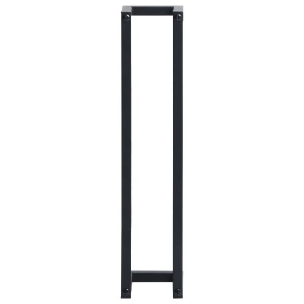 Towel Rack Iron – 12.5×12.5×60 cm, Black