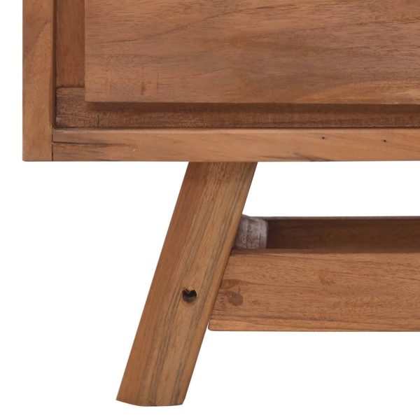Ascot TV Cabinet Solid Teak Wood – 110x30x50 cm