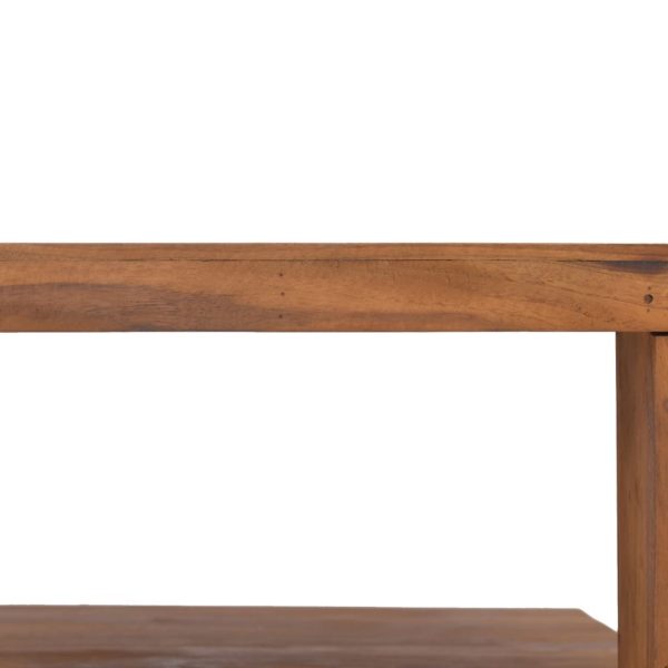 Coffee Table Solid Teak Wood – 65x65x33 cm