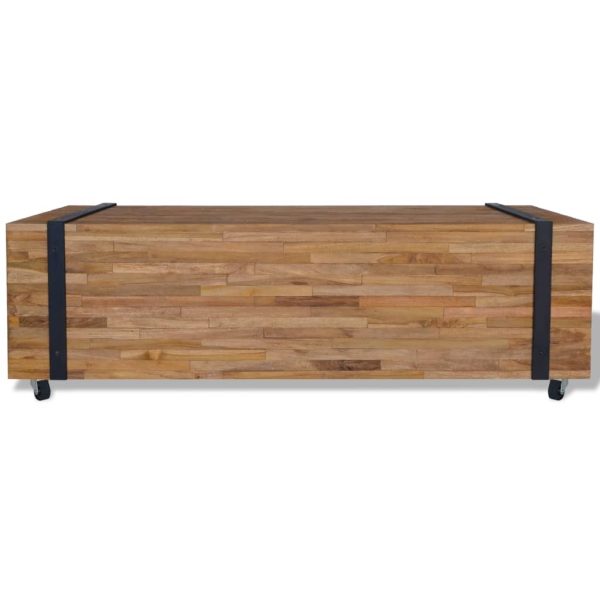 Coffee Table 110x45x38 cm Solid Teak Wood